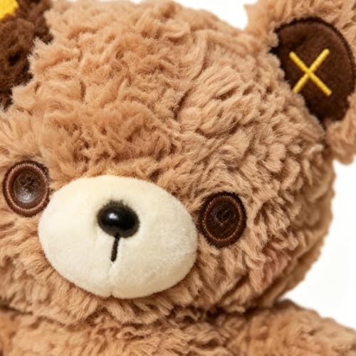 Oso de peluche con acabados artesanales de ojos de botón 6