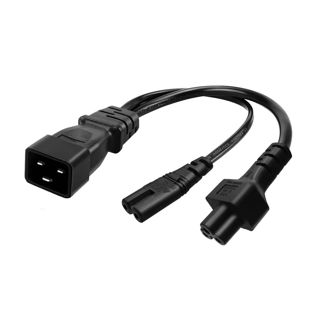 Amazon.com: JSADZKJ IEC320 C20 to C5+C7 Power Cord C20 to C7+C5 Y