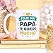 Imagen de MUGFFINS taza papa con frase Feliz día papá Te quiero mucho en Español 330 Ml