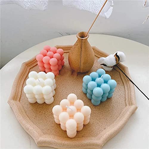 YICYC Kerzenform, DIY-Kerzen 3D Ball Cube KerzengieÃform, Antihaft Bubble Candle Silikonformen für die Herstellung von Duftkerze Soy Wachs Handgemachte Seife etc – Bild 6