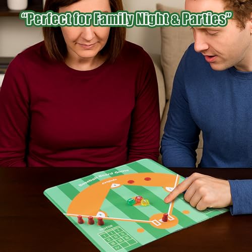 Juego de mesa de béisbol para 2-6 jugadores miniatura 4
