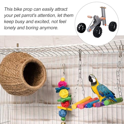 iplusmile Parrot Educational Toys Bird Accessories Bird Intelligence Training Toy Parrot Bike Toy Educational Bird Foot Toy - Image 4