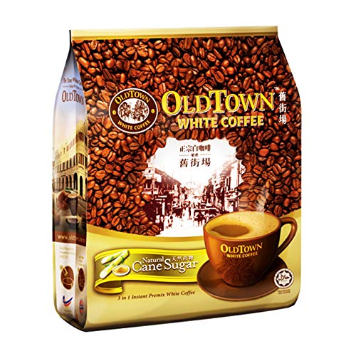 Image of Old Town White Coffee with Natural Cane Sugar 3 in 1 Instant Premix Coffee Packet,( 15 X 36g ), 540g
