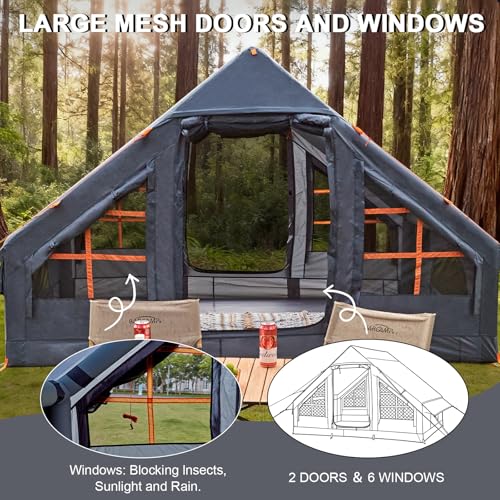 Inflatable 4-6 Person Camping Tent
