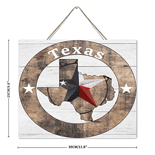 Plaque murale bois Texas déco maison et cuisine rustique