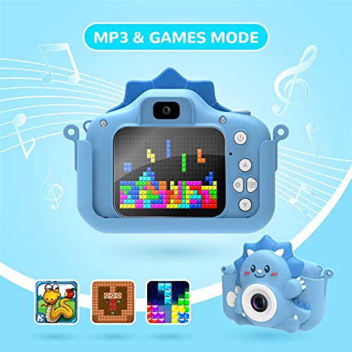 Kids Camera For Girls And Boys, Himont Digital Camera For Kids With 32Gb Sd Card, 1080P Toddler Camera & Selfie Video Camera Suitable For Birthday & Christmas Toy Gift For Kids Age 3-10 (Blue) #TOP3