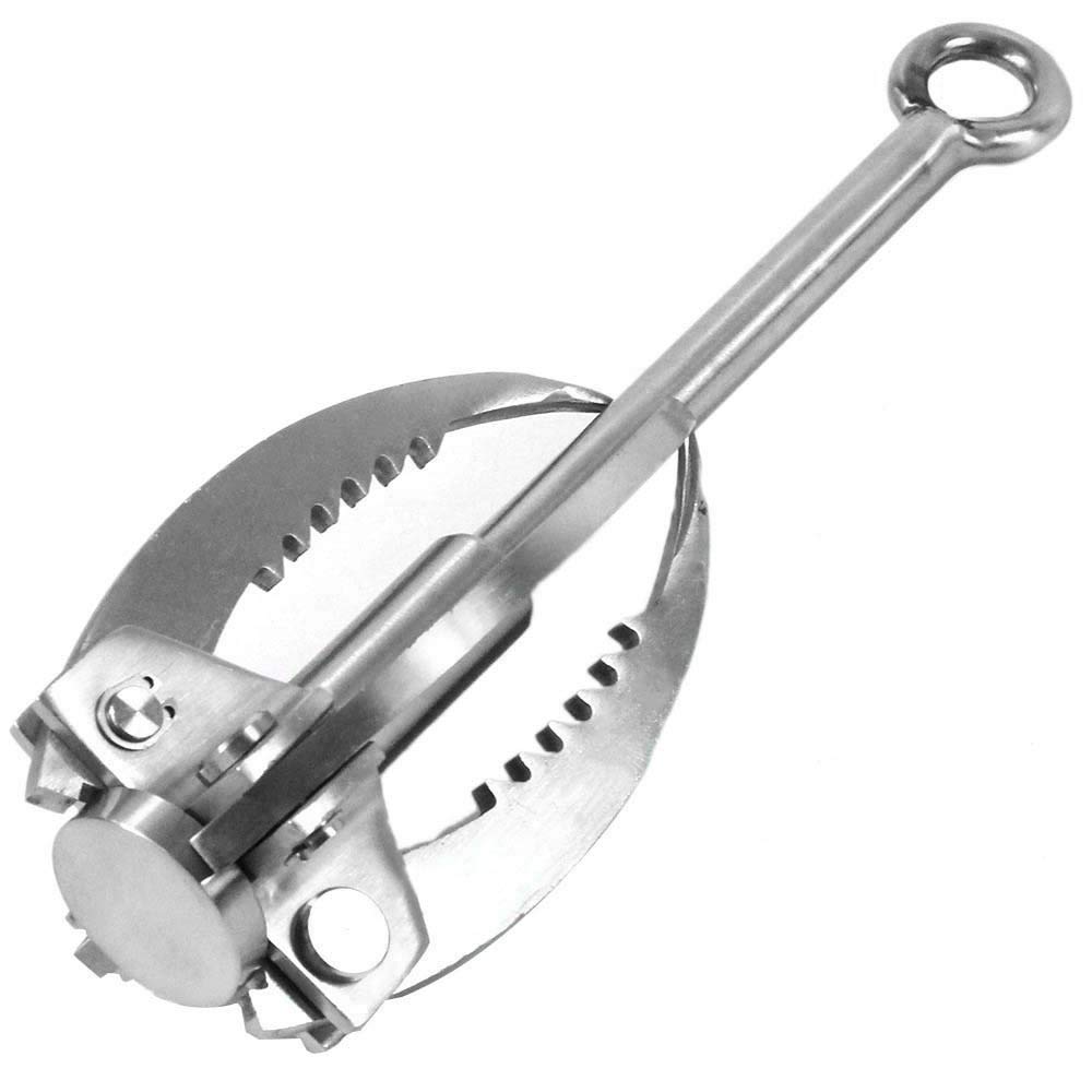 DONGKER Grijphaak, Survival Claw Folding Roestvrij 4 Klauwen Survival Gravity Karabijnhaak voor Outdoor Klimmen Wandelen Boom Limb Verwijdering