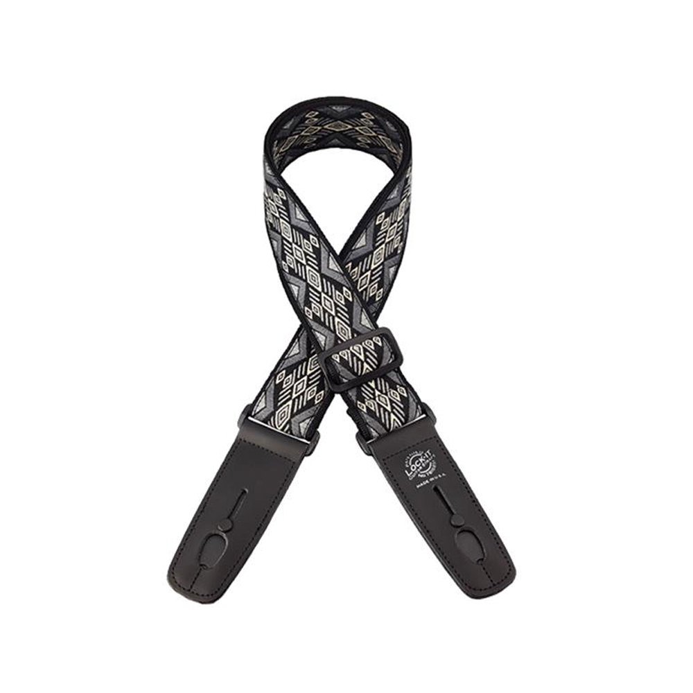Lock It lis061 – Correa para guitarra (tejida, marroquí Twist, Carbon Canyon