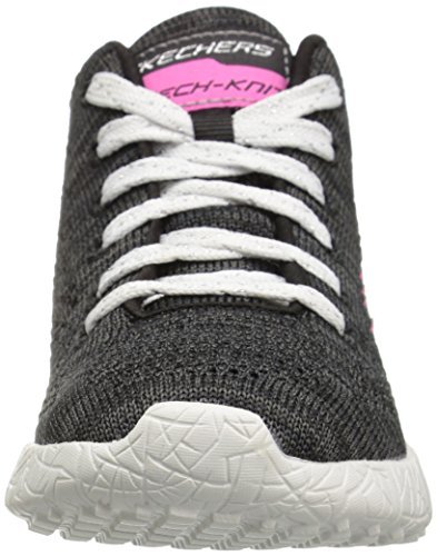 Skechers Kids Burst Divergent Demi Boot,Gray/Hot Pink,11.52