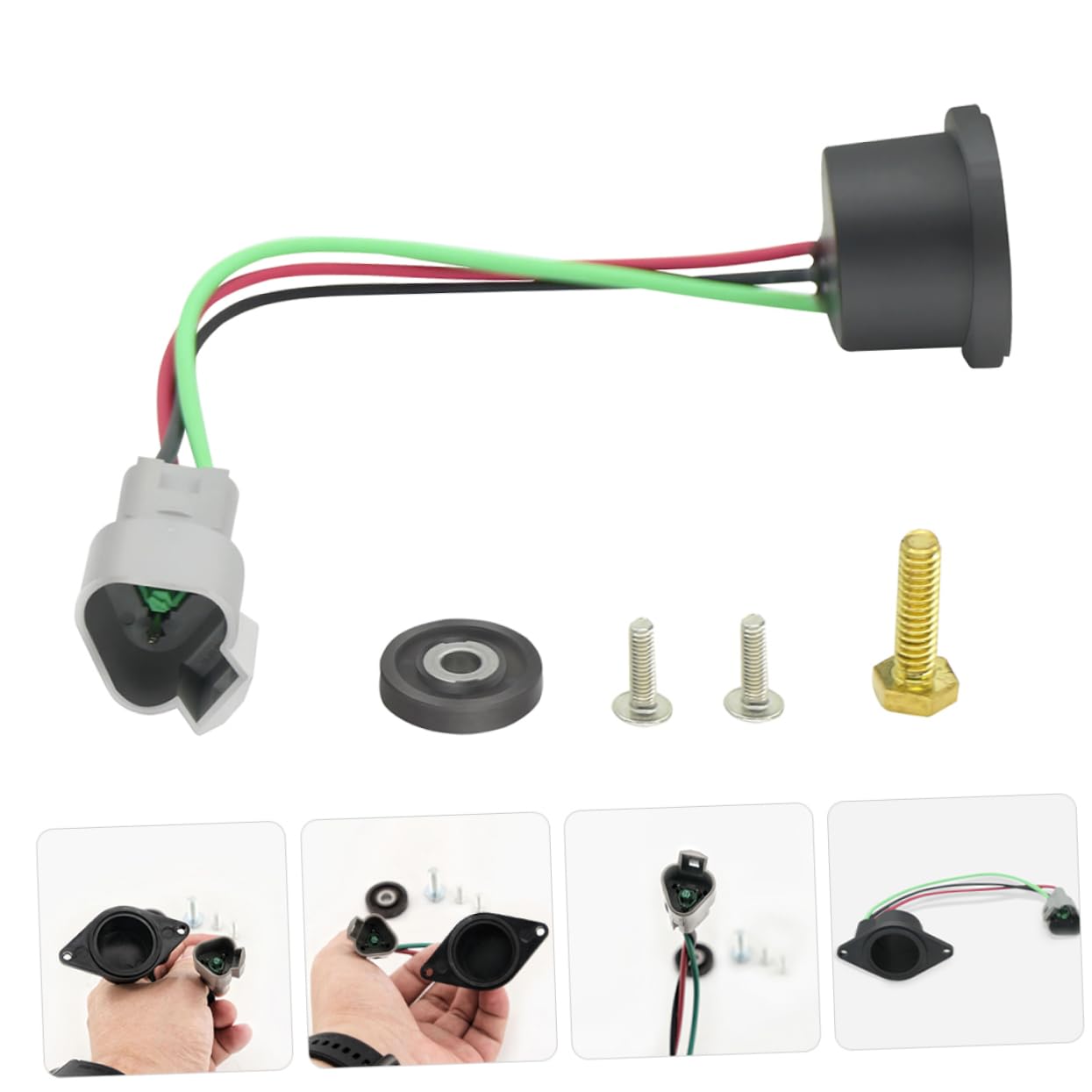 Abaodam Geschwindigkeitssensor Zubehör für Golfwagen Sicht Accessoires für Golfwagen Auto Sensoren Golf-Zubehör Golfzubehör für Damen Tachometer für Golfwagen Plastik Schwarz