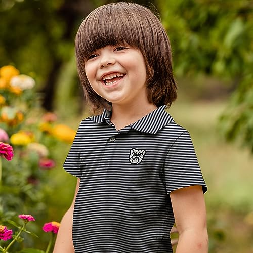 Vive La Fete Polo Shirts for Boys 100% Polyester - Embroidered Stripes Short Sleeve Polo Boys Shirt2