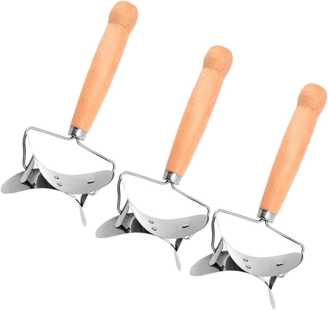 3pcs Dumpling Wrappers Dumpling Skin Roller Stainless Steel Ravioli Molds Easy to Use