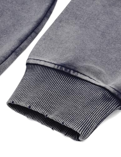 Aelfric Eden Washed Plain Hoodies For Men Women Vintage Acid Wash Oversized Sweatshirts Casual Streetwear Pullover Hoodie
