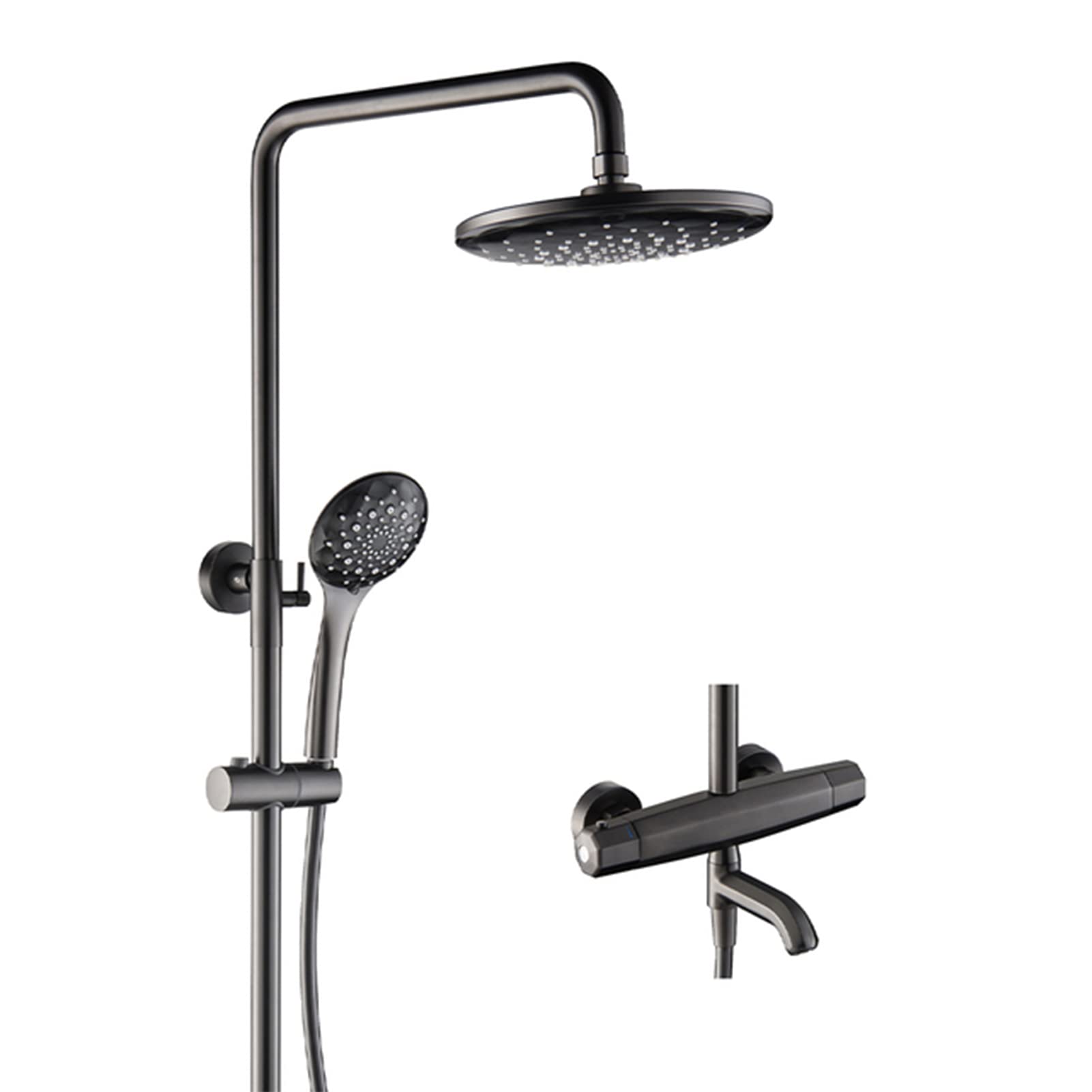 NZPOST Faucet,Tap,Bathroom Thermostatic Shower Faucet, ABS fall Head, Wall Mounted Bathtub Mixer Tap Ther