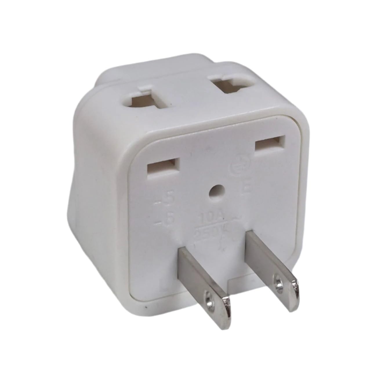 Ckitze Japan, Philippines Travel Grounded Universal 2 Inputs USA Power Plug Adapter - Type A - CE Certified for Mobile Cell Phone, Laptop, Tablet