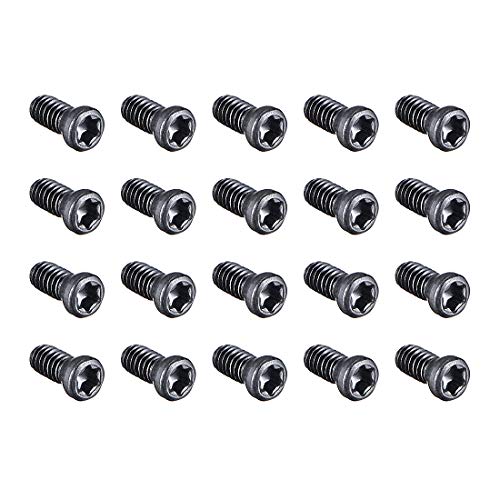 uxcell M2.5x6mm Torx Screws for Replaces Carbide Insert CNC Lathe Tool 12.9 Grade Carbon Steel 20pcs
