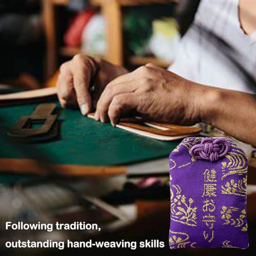 Image of Handmade Traditional Japanese Omamori Blessing Lucky Amulet for Good Health Hanging Fortune Bag Gifts for Women Men