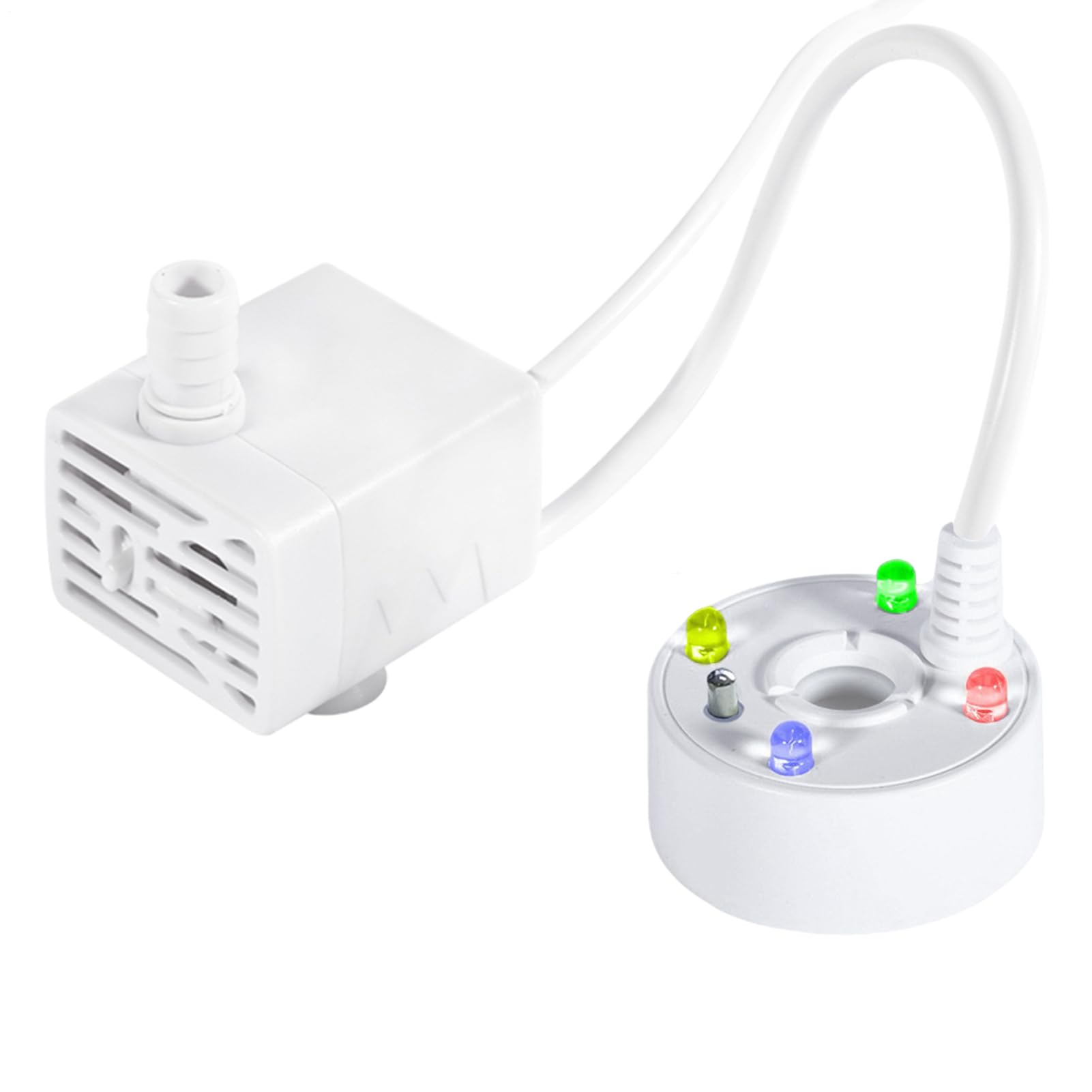 Aquarium Mist Machine | Atomizing Mist Machine, Ultrasonic Air Humidifier, Lord with LED Lights, Mist Pond for Water Fountain