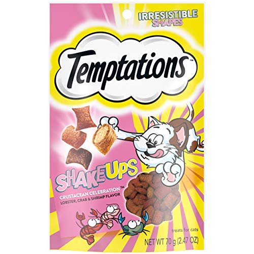TEMPTATIONS MixUps & ShakeUps Crunchy and Soft Cat Treats, 2.5 - 3 oz. (12 Pack)