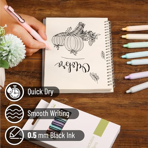 Mr. Pen Bolígrafo Gel Retráctil 8 Pack Tinta Negra miniatura 3