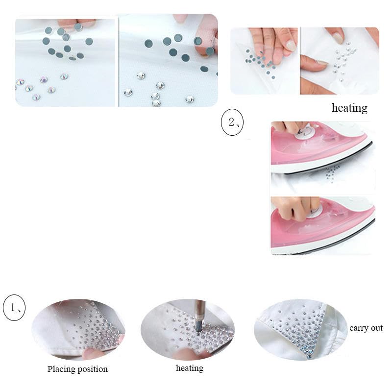 Großhandel Hotfix Strass Glitzer Strass AB Kristall Flatback Diamant Edelsteine Dekosteine Strass für Kleid Kleidungsstück-Antikes Zink-SS10-1440 Stück x 5 Beutel