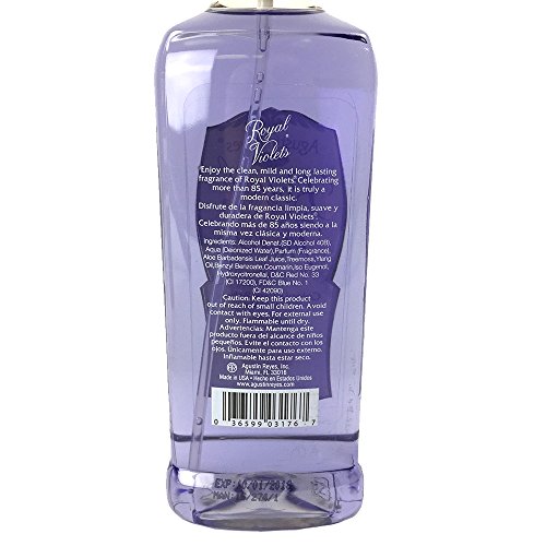 Image of Royal Violets Baby Cologne. Clean, Mild and Long Lasting Fragrance. With Aloe Vera. 7.6 Fl Oz / 225 ml. Pack of 3