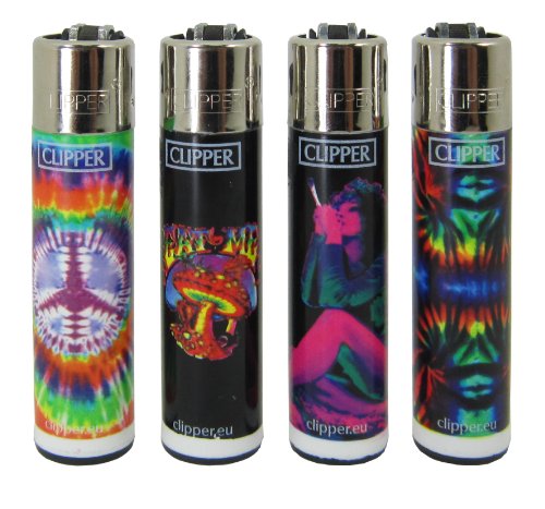 Bundle - 4 Items - Clipper Lighter Tie Dye