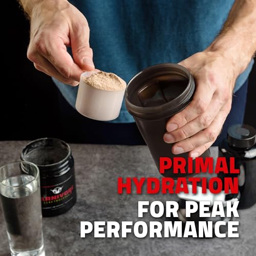 Premium Hydration Powder for Carnivore Diet - Balanced Electrolyte Support, Zero Carb, Keto Friendly - Supplement for Optimal Energy & Recovery - 90 Servings (Unflavored)