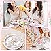 Justforjoyful 48Pcs Spring Floral Paper Plates Pink Party Decoration Disposable Vintage Flower Party Dinnerware Tableware Set Tea Party Dinner Plate for Birthday Wedding Baby Shower Party Supplies 7in