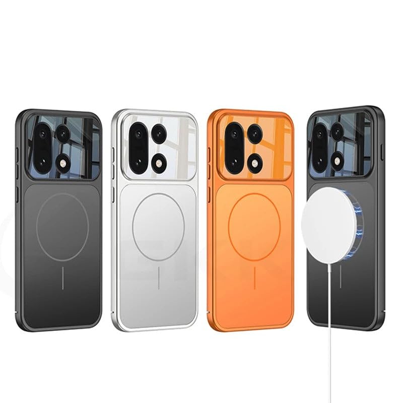 Image of MILLION CASES Inferno Edge Mag-Safe Shield Case for OnePlus 15, OnePlus 15 Back Cover Case(2025) - PC | Orange