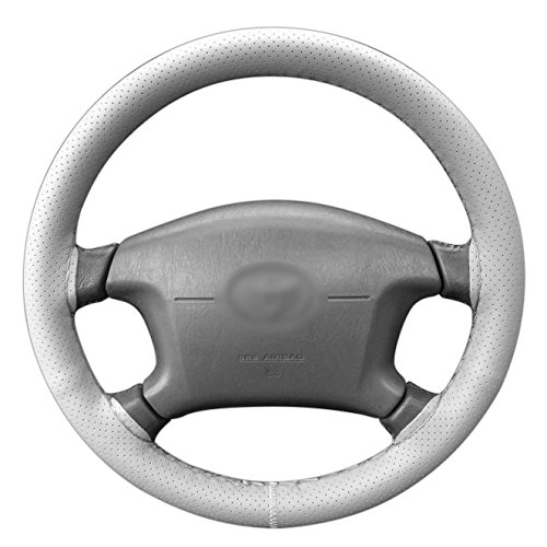 Lemonbest® Universal Pu Leather Car Steering Wheel Cover Anti Slip Auto Car Stitch On Wrap Cover 15