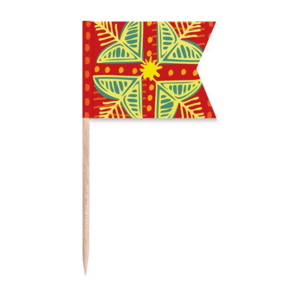 Drapeaux gâteau fleurs du Mexique pour identifier les fromages lors d'une fête
