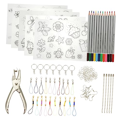 Kit de plastique thermorétractable transparent pour bijoux et loisirs créatifs DIY