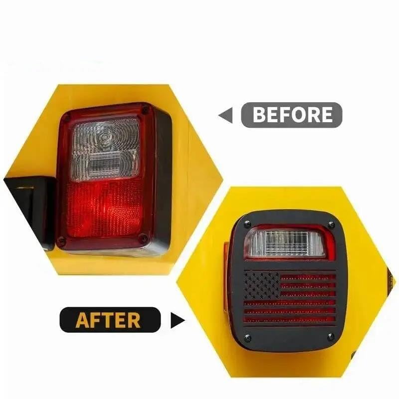 Coque extérieure feu arrière Wrangler TJ cache de protection pour auto