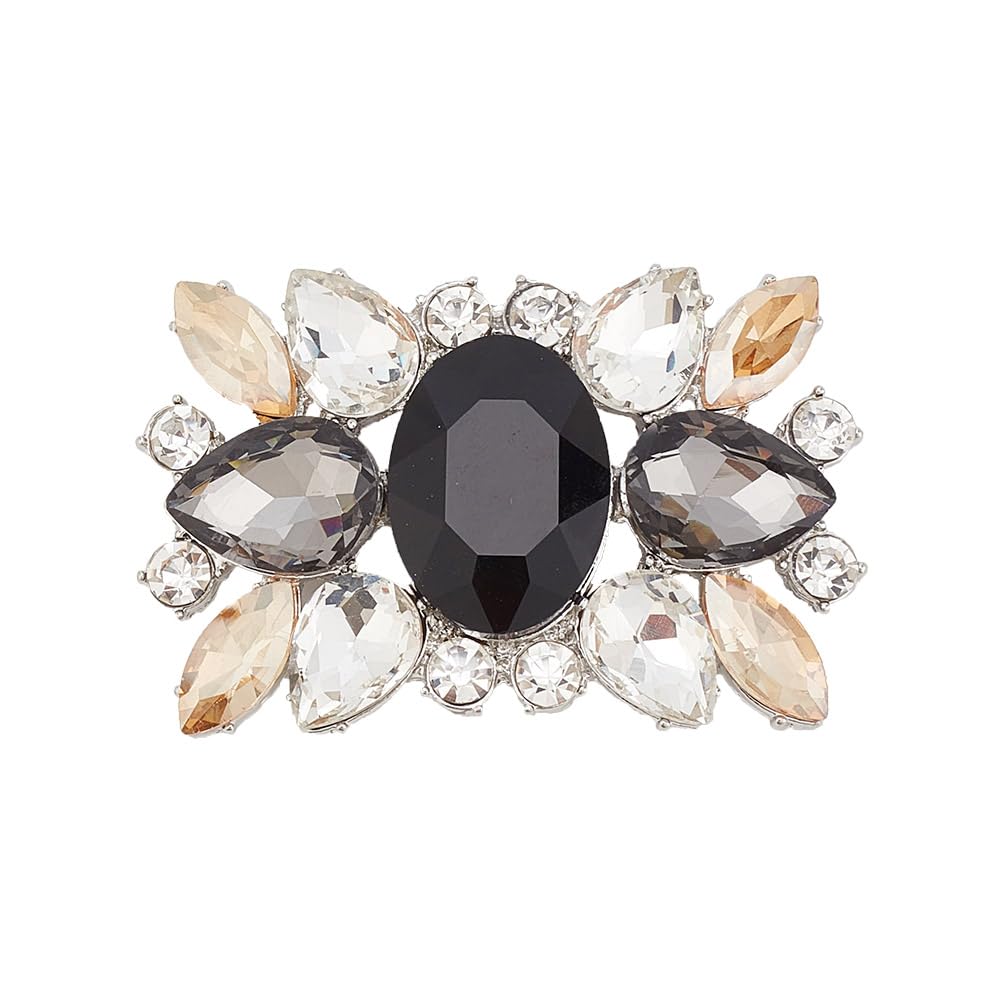 1 Pair Rhinestone Crystal Shoe Clips Wedding Party Prom Shoe Clips Buckles Decorations Elegant Women Heels Charms Beaded for Craft Jewelry Lady Heels Clothing Bags Hats Dress Decor