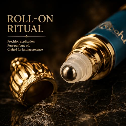 Image of Roohi Velvet Musk (Misk-Al-Harir) | Alcohol-Free Perfume Oil with Powdery Musky Accords | Long-Lasting Attar | Roll-On Perfume Oil | Unisex | 3ml