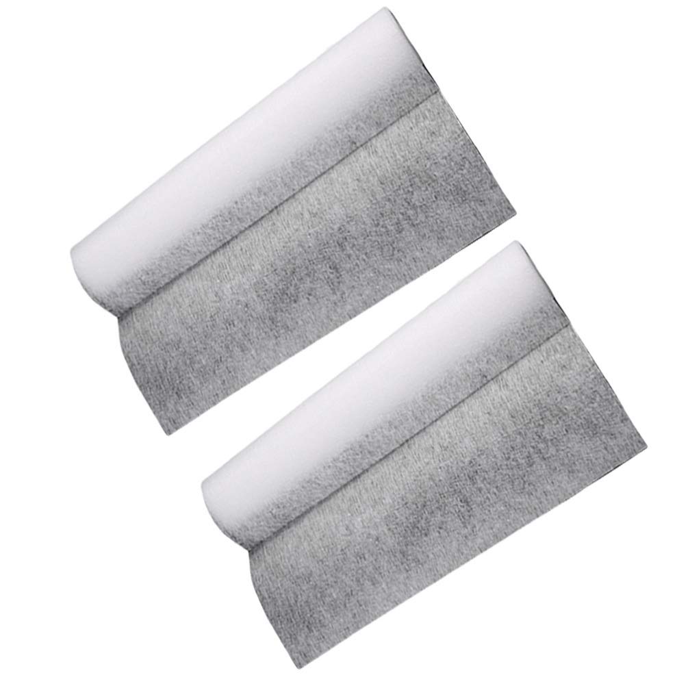 Hemoton Filtro de grasa para campana extractora de 2 rollos de papel de filtro de aceite de cocina, resistente al calor, adhesivo absorbente de aceite para campana extractora (5 m, blanco)