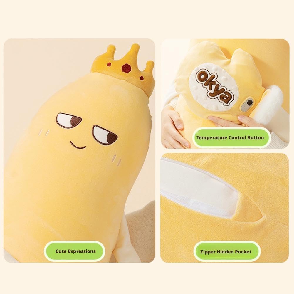 Cuscino da abbracciare in peluche mango, cuscino lungo con braccio RC Heat Pat e cuscini Bluetooth S Cuddle Recording, lenitivo