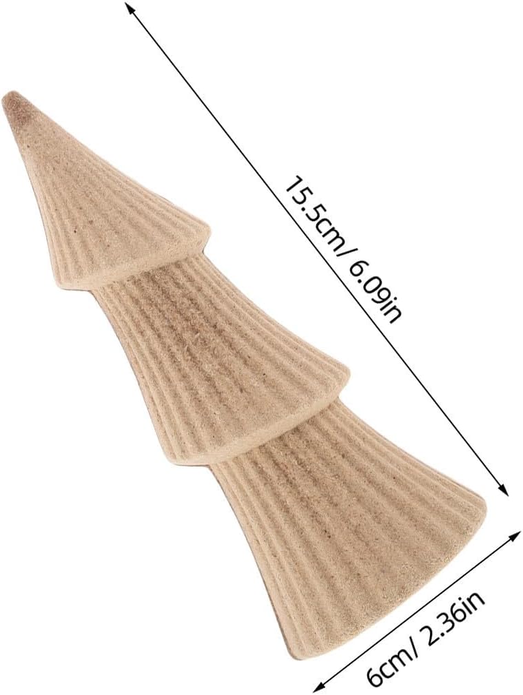 4pcs Small Wooden Christmas Tree Craft Shapes for DIY Painting image 2