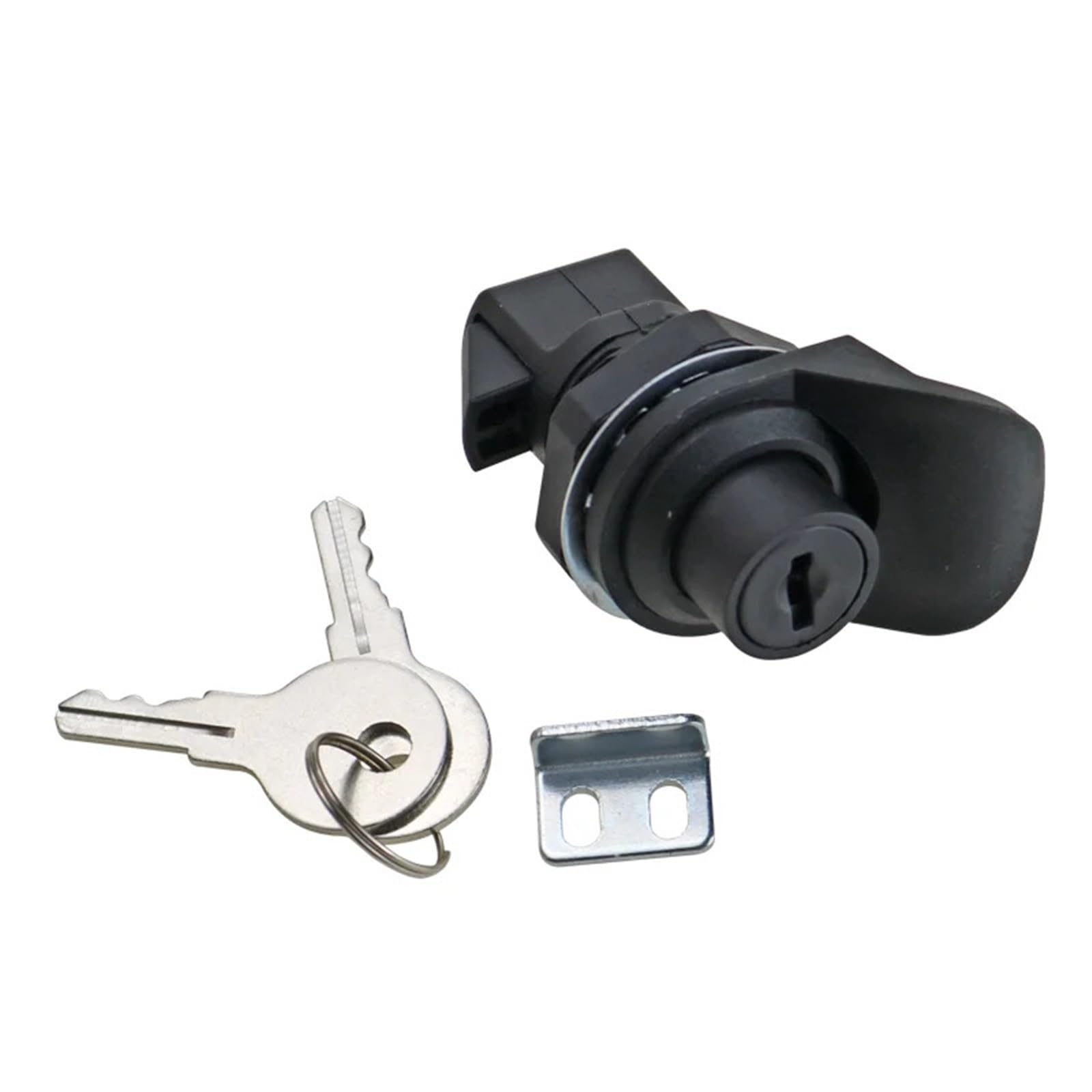 Cerradura oculta empotrada con llave, cerradura de botón empotrada, pestillo for puerta de gabinete, equipo industrial, 1 unidad