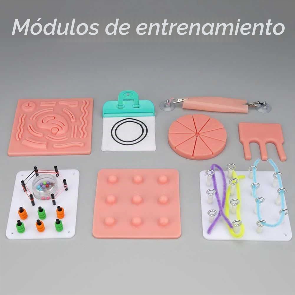KCVC Caja de Entrenamiento Laparoscópico Laparoscópica Simulador Cirugía con Cámara y 4 Instrumento y 10 Entrenamiento Módulos y Neumoperitoneo Simulado para Enseñanza y Ejercicios