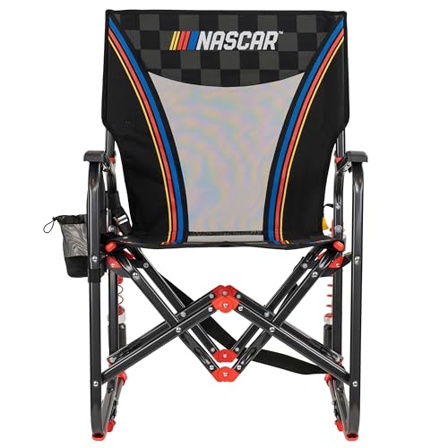 Silla Mecedora Ajustable para Camping y Deportes al Aire Libre NASCAR GCI Outdoor | Silla Mecedora Plegable Portátil con Reposabrazos Durables, Amortiguadores Ajustables y Porta Bebidas miniatura 2