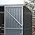 Outsunny 11' x 6' Outdoor Storage Shed, Galvanized Metal Utility Garden Tool House, 2 Vents and Lockable Door for Backyard, Bike, Patio, Garage, Lawn, Dark Gray