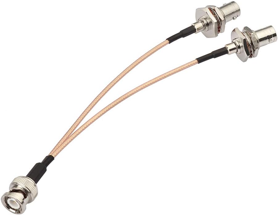 BNC Splitter Cable BNC Male to Dual BNC Female V Type BNC Adapter