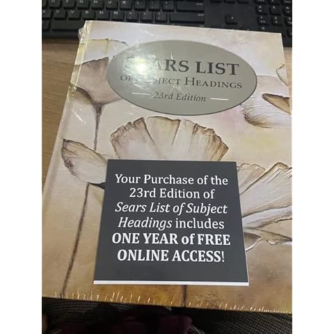 Sears List of Subject Headings (Sears List Subject Headings) Cover