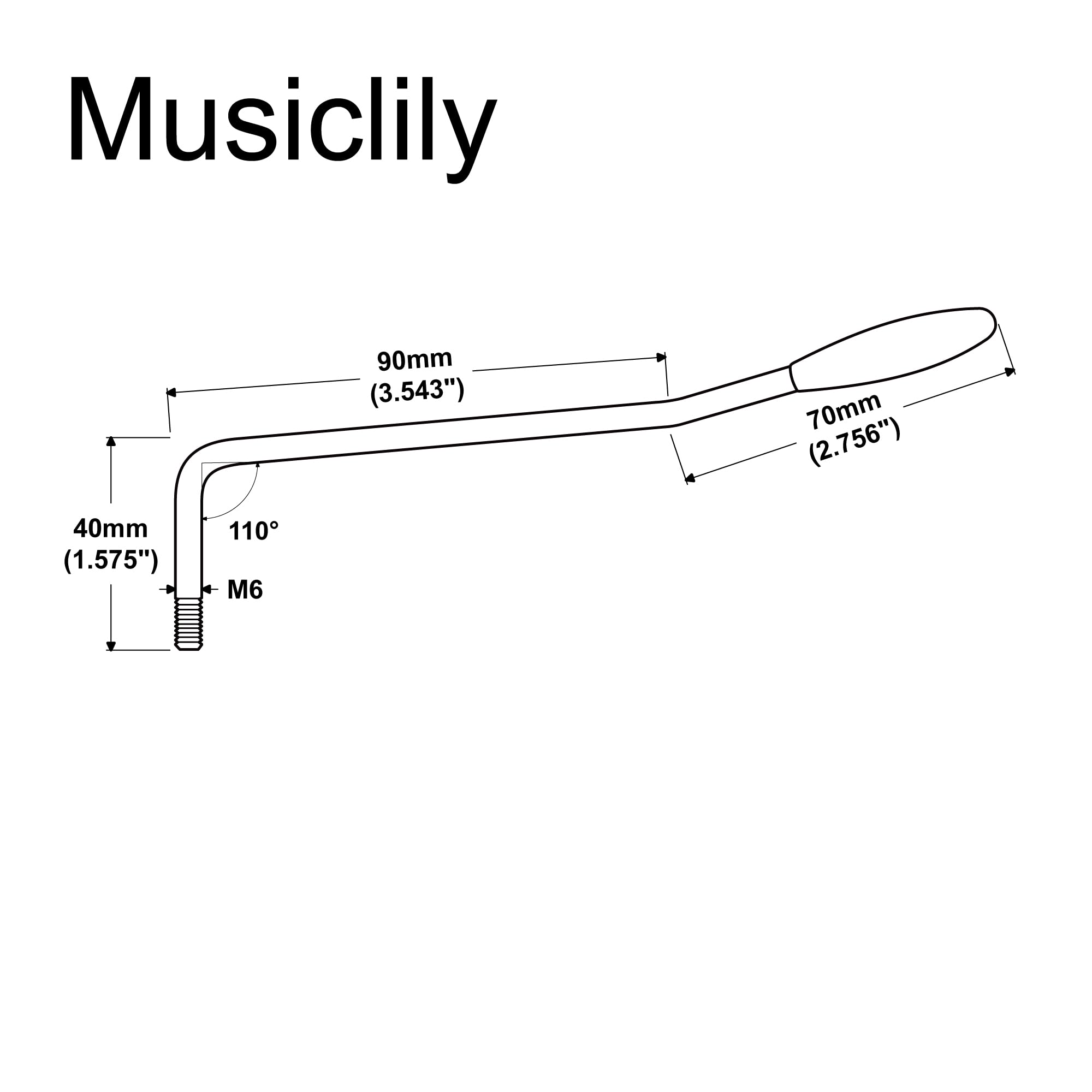 Amazon.co.jp: Musiclily Pro 6mm スチール製トレモロアーム