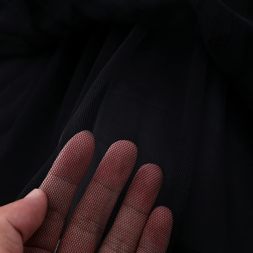 IMEKIS Vestito di Natale per bambina, con renna, fiocco di neve, costume di Natale, principessa, in tulle, tutù, in cotone, a maniche lunghe, autunno, inverno, con fascia, Nero , 7-8 Anni