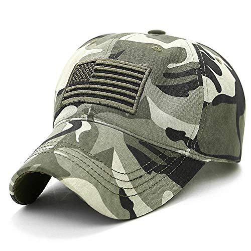 Uphily Chapeaux drapeau américain, 3.4 Camouflage vert 2, M/taille unique