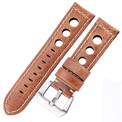 Accessoires de montre bracelets de montre de montre en cuir vintage 20 mm 22 mm 24 mm