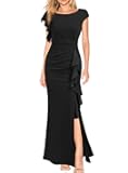 Women's Split Bodycon Mermaid Evening Cocktail Long Dress